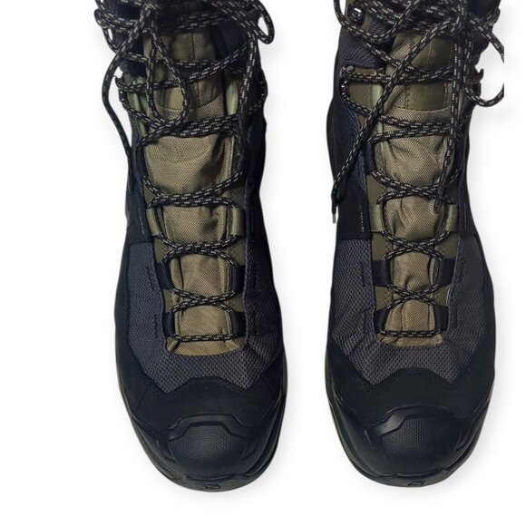 Salomon Quest Element GTX Men’s Hiking Boots Sz 14 Black Olive Green Waterproof - Picture 7 of 11